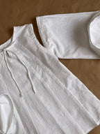 Jasmine Top | Handmade Modest Cotton Top with Detachable Sleeves