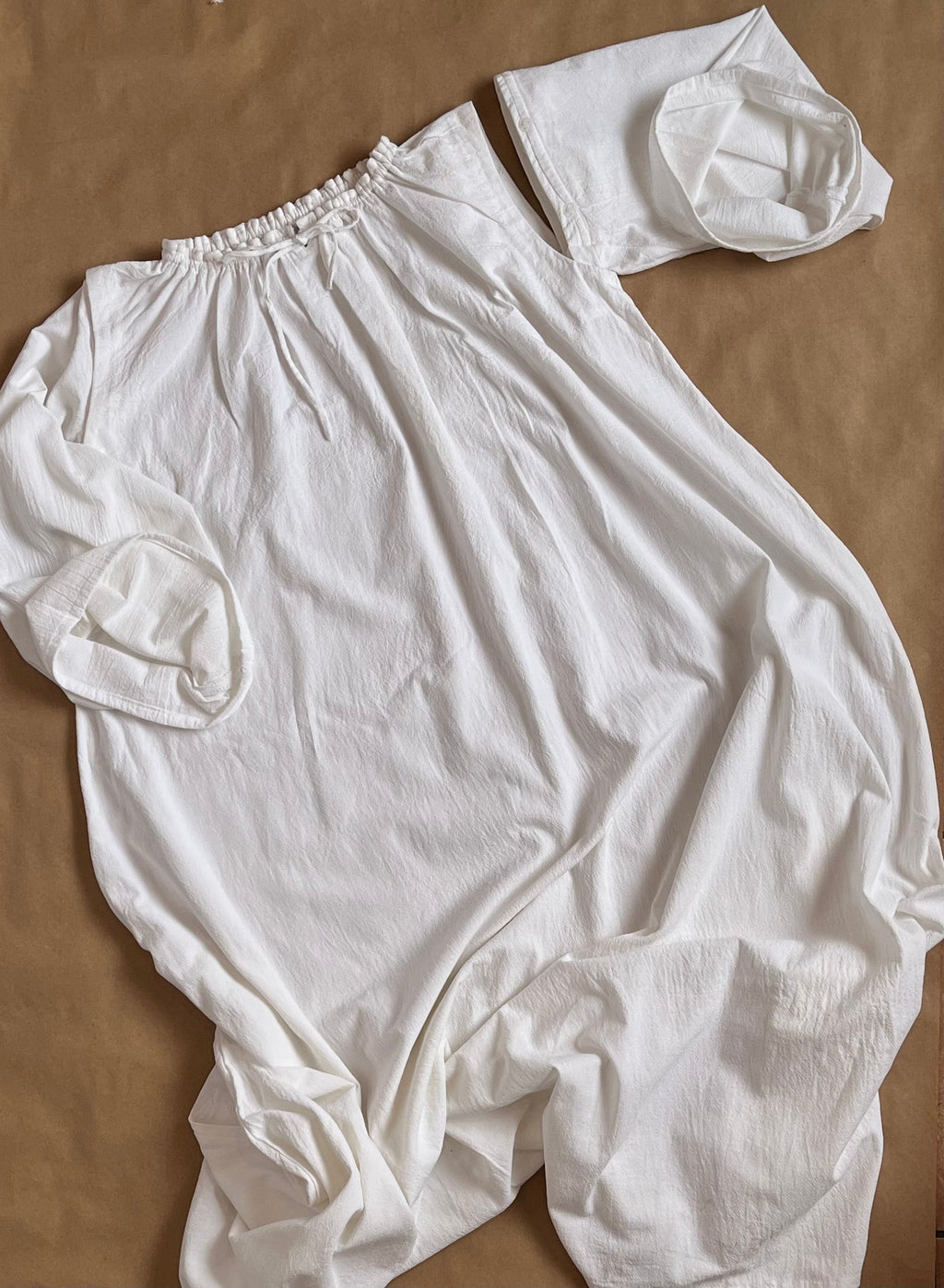 Designed to Adapt Dress | Handmade Modest Cotton Dress with Detachable Sleeves