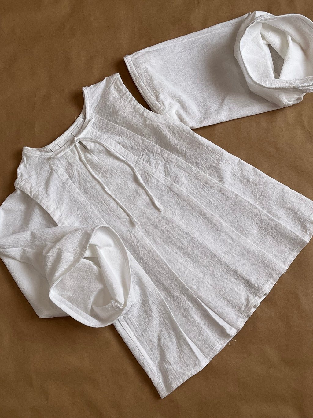 Jasmine Top | Handmade Modest Cotton Top with Detachable Sleeves